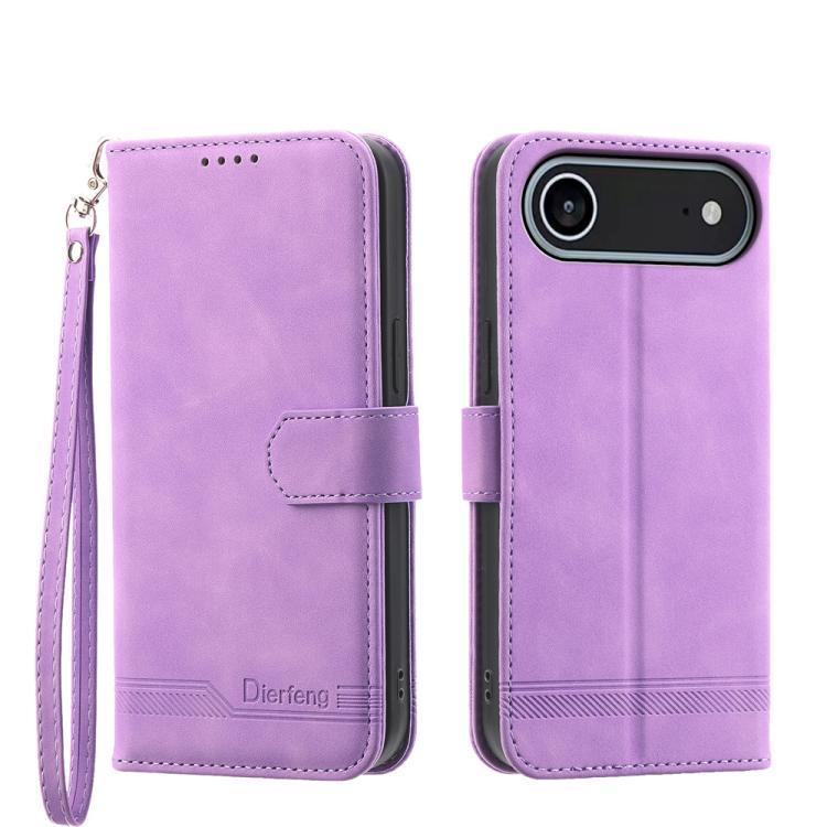 เคสโทรศัพท์หนัง PU ไฮบริด TPU Dierfeng Dream Line สำหรับ iPhone 17 Pro Max, สำหรับ iPhone 17 Pro, สำหรับ iPhone 17, สำหรับ iPhone Air, สำหรับ iPhone 16e, สำหรับ iPhone 16 Pro Max, สำหรับ iPhone 16 Pro, สำหรับ iPhone 16 Plus