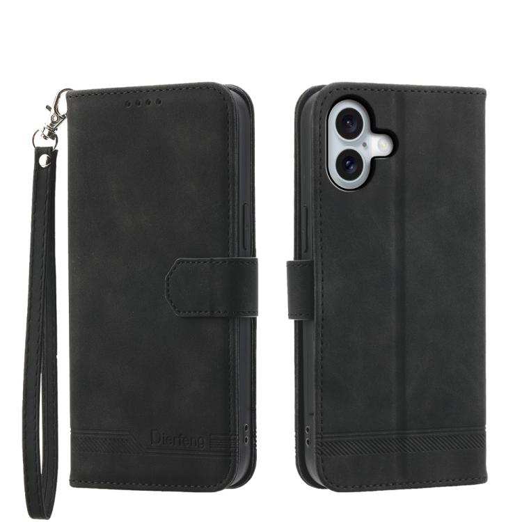 เคสโทรศัพท์หนัง PU ไฮบริด TPU Dierfeng Dream Line สำหรับ iPhone 17 Pro Max, สำหรับ iPhone 17 Pro, สำหรับ iPhone 17, สำหรับ iPhone Air, สำหรับ iPhone 16e, สำหรับ iPhone 16 Pro Max, สำหรับ iPhone 16 Pro, สำหรับ iPhone 16 Plus