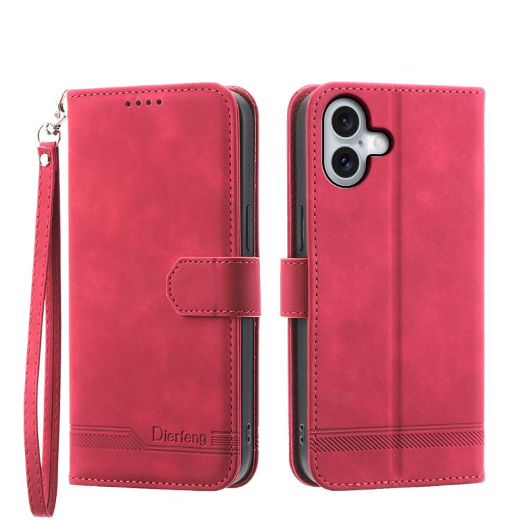 เคสโทรศัพท์หนัง PU ไฮบริด TPU Dierfeng Dream Line สำหรับ iPhone 17 Pro Max, สำหรับ iPhone 17 Pro, สำหรับ iPhone 17, สำหรับ iPhone Air, สำหรับ iPhone 16e, สำหรับ iPhone 16 Pro Max, สำหรับ iPhone 16 Pro, สำหรับ iPhone 16 Plus