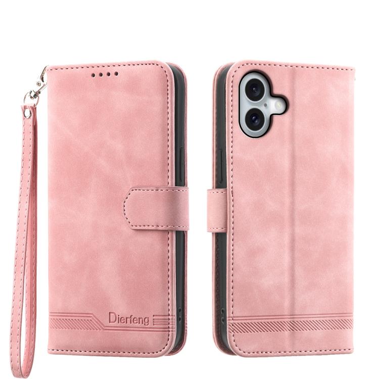 เคสโทรศัพท์หนัง PU ไฮบริด TPU Dierfeng Dream Line สำหรับ iPhone 17 Pro Max, สำหรับ iPhone 17 Pro, สำหรับ iPhone 17, สำหรับ iPhone Air, สำหรับ iPhone 16e, สำหรับ iPhone 16 Pro Max, สำหรับ iPhone 16 Pro, สำหรับ iPhone 16 Plus