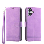 เคสโทรศัพท์หนัง PU ไฮบริด TPU Dierfeng Dream Line สำหรับ iPhone 17 Pro Max, สำหรับ iPhone 17 Pro, สำหรับ iPhone 17, สำหรับ iPhone Air, สำหรับ iPhone 16e, สำหรับ iPhone 16 Pro Max, สำหรับ iPhone 16 Pro, สำหรับ iPhone 16 Plus