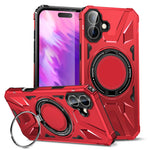 เคสโทรศัพท์กันกระแทกแม่เหล็ก MagSafe พร้อมที่จับแหวน สำหรับ iPhone 16 Plus, สำหรับ iPhone 16, สำหรับ iPhone 15 Pro Max, สำหรับ iPhone 15 Pro, สำหรับ iPhone 15 Plus, สำหรับ iPhone 15