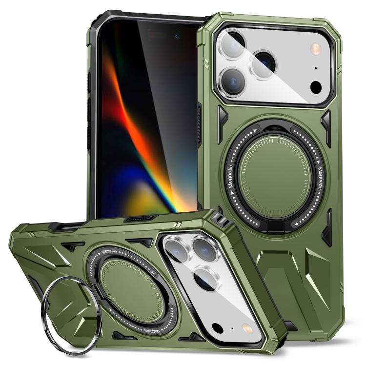เคสโทรศัพท์กันกระแทกแม่เหล็ก MagSafe พร้อมที่จับแหวน สำหรับ iPhone 17 Pro Max, สำหรับ iPhone 17 Pro, สำหรับ iPhone 17, สำหรับ iPhone Air, สำหรับ iPhone 16 Pro Max, สำหรับ iPhone 16 Pro