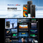 Blackview BV4800, IP68/IP69K/MIL-STD-810H, 6.56 นิ้ว Android 13 MediaTek MT6761V/WB Helio A22 Quad Core, เครือข่าย: 4G, OTG, BV4800 3GB+64GB