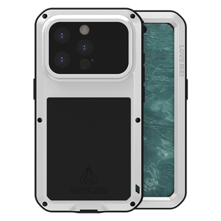 เคสโทรศัพท์กันกระแทกโลหะ LOVE MEI กันน้ำกันฝุ่น สำหรับ iPhone 17 Pro Max, สำหรับ iPhone 17 Pro, สำหรับ iPhone 17, สำหรับ iPhone 16 Pro Max, สำหรับ iPhone 16 Pro, สำหรับ iPhone 16, สำหรับ iPhone 15 Pro Max, สำหรับ iPhone 15 Pro