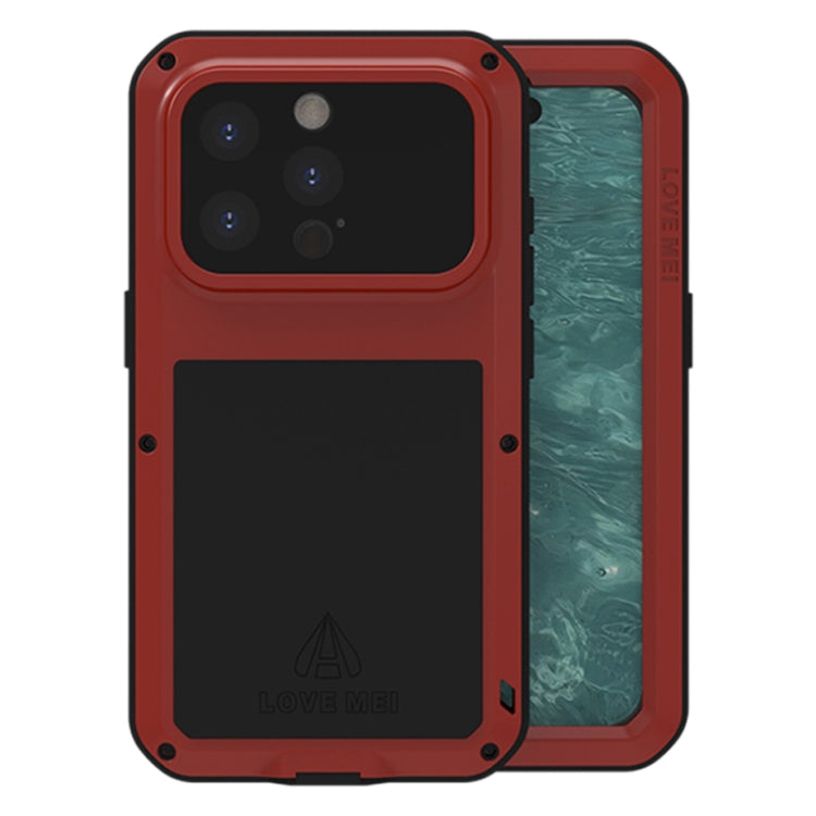เคสโทรศัพท์กันกระแทกโลหะ LOVE MEI กันน้ำกันฝุ่น สำหรับ iPhone 17 Pro Max, สำหรับ iPhone 17 Pro, สำหรับ iPhone 17, สำหรับ iPhone 16 Pro Max, สำหรับ iPhone 16 Pro, สำหรับ iPhone 16, สำหรับ iPhone 15 Pro Max, สำหรับ iPhone 15 Pro