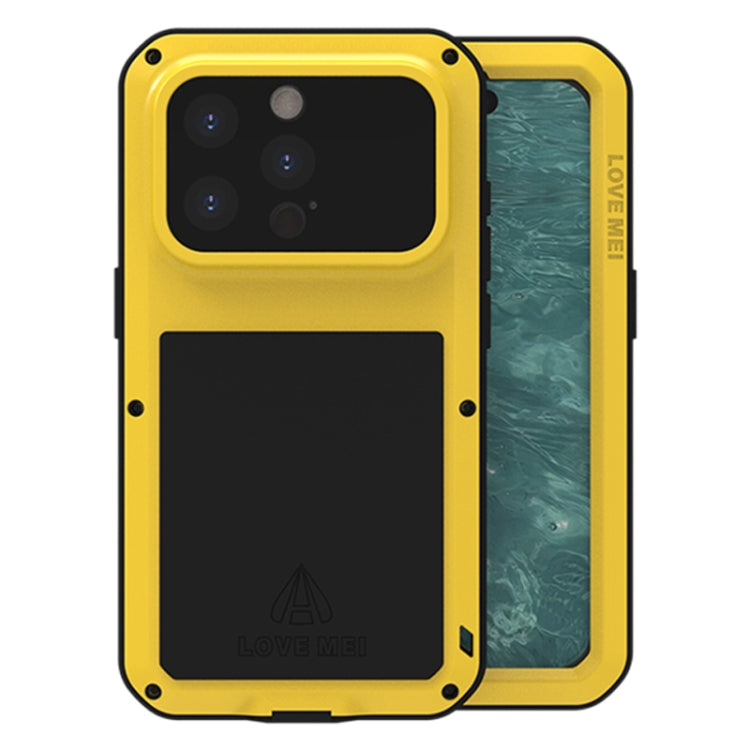 เคสโทรศัพท์กันกระแทกโลหะ LOVE MEI กันน้ำกันฝุ่น สำหรับ iPhone 17 Pro Max, สำหรับ iPhone 17 Pro, สำหรับ iPhone 17, สำหรับ iPhone 16 Pro Max, สำหรับ iPhone 16 Pro, สำหรับ iPhone 16, สำหรับ iPhone 15 Pro Max, สำหรับ iPhone 15 Pro