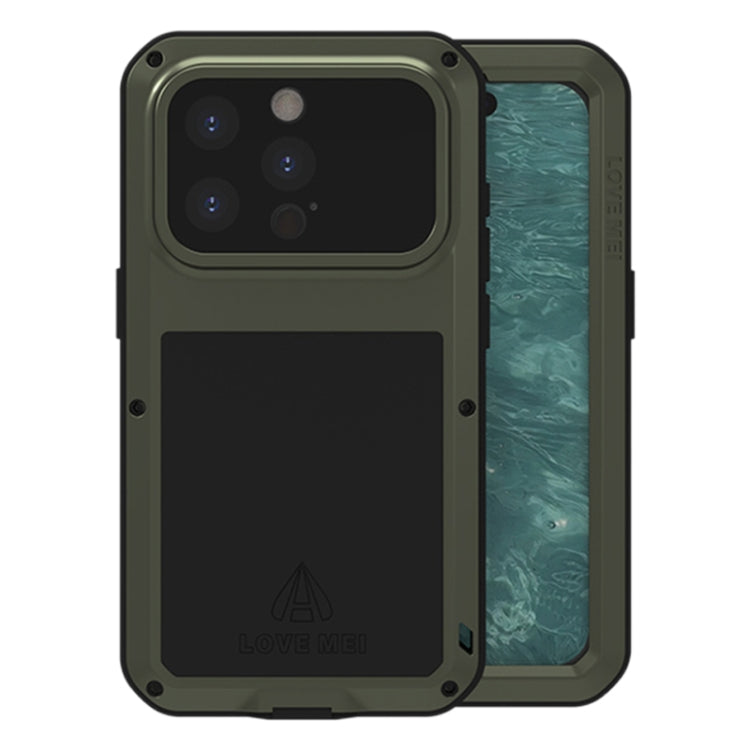 เคสโทรศัพท์กันกระแทกโลหะ LOVE MEI กันน้ำกันฝุ่น สำหรับ iPhone 17 Pro Max, สำหรับ iPhone 17 Pro, สำหรับ iPhone 17, สำหรับ iPhone 16 Pro Max, สำหรับ iPhone 16 Pro, สำหรับ iPhone 16, สำหรับ iPhone 15 Pro Max, สำหรับ iPhone 15 Pro