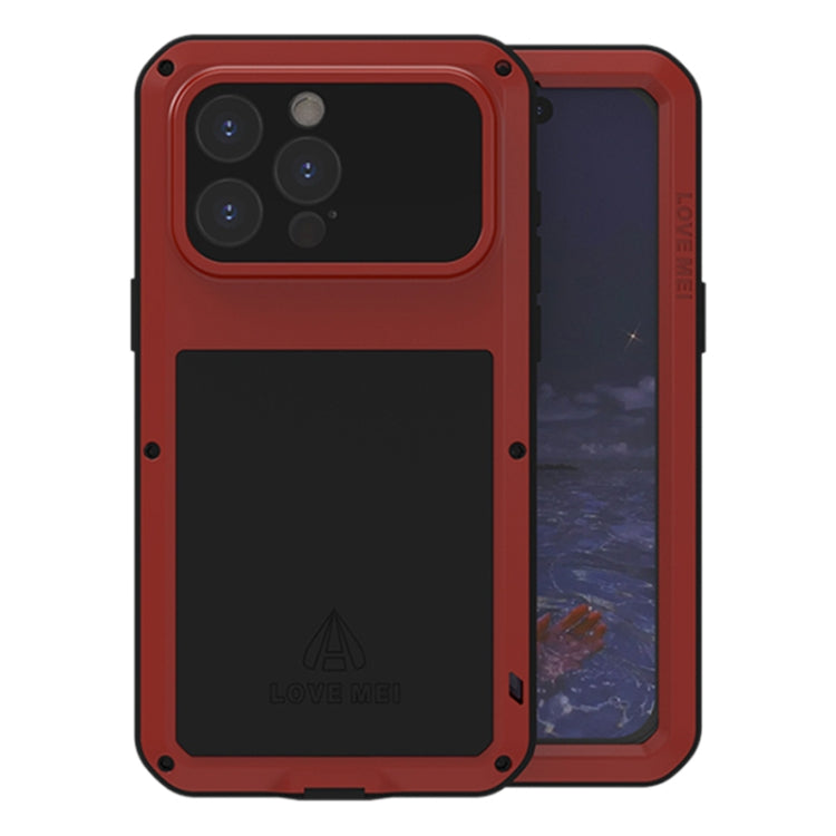 เคสโทรศัพท์กันกระแทกโลหะ LOVE MEI กันน้ำกันฝุ่น สำหรับ iPhone 17 Pro Max, สำหรับ iPhone 17 Pro, สำหรับ iPhone 17, สำหรับ iPhone 16 Pro Max, สำหรับ iPhone 16 Pro, สำหรับ iPhone 16, สำหรับ iPhone 15 Pro Max, สำหรับ iPhone 15 Pro