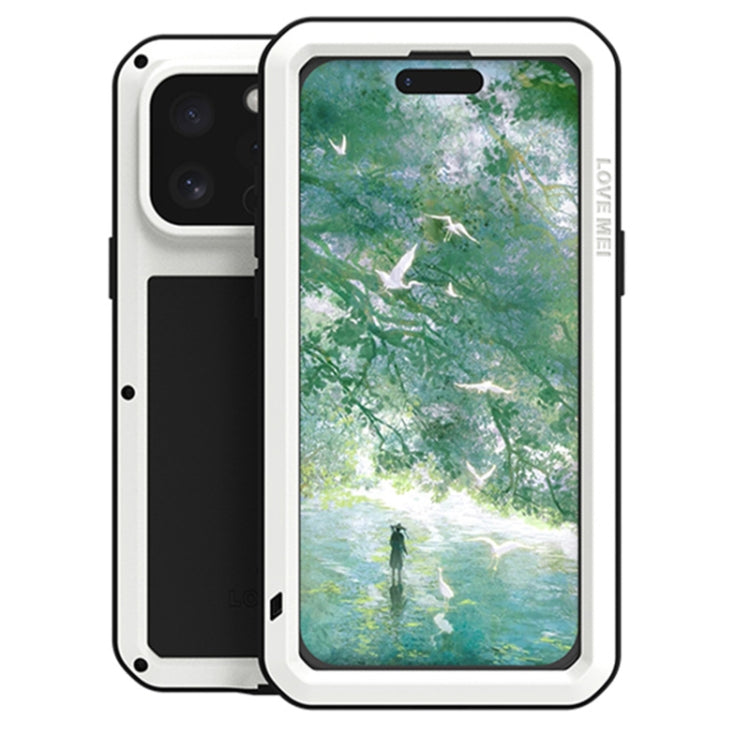 เคสโทรศัพท์กันกระแทกโลหะ LOVE MEI กันน้ำกันฝุ่น สำหรับ iPhone 17 Pro Max, สำหรับ iPhone 17 Pro, สำหรับ iPhone 17, สำหรับ iPhone 16 Pro Max, สำหรับ iPhone 16 Pro, สำหรับ iPhone 16, สำหรับ iPhone 15 Pro Max, สำหรับ iPhone 15 Pro