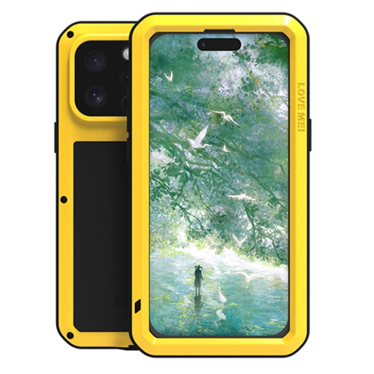 เคสโทรศัพท์กันกระแทกโลหะ LOVE MEI กันน้ำกันฝุ่น สำหรับ iPhone 17 Pro Max, สำหรับ iPhone 17 Pro, สำหรับ iPhone 17, สำหรับ iPhone 16 Pro Max, สำหรับ iPhone 16 Pro, สำหรับ iPhone 16, สำหรับ iPhone 15 Pro Max, สำหรับ iPhone 15 Pro