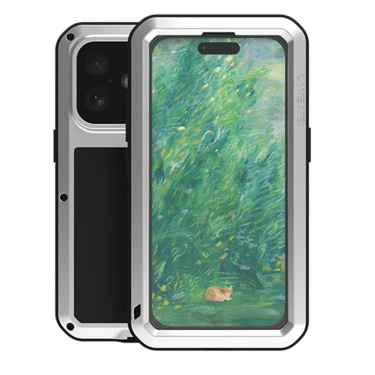 เคสโทรศัพท์กันกระแทกโลหะ LOVE MEI กันน้ำกันฝุ่น สำหรับ iPhone 17 Pro Max, สำหรับ iPhone 17 Pro, สำหรับ iPhone 17, สำหรับ iPhone 16 Pro Max, สำหรับ iPhone 16 Pro, สำหรับ iPhone 16, สำหรับ iPhone 15 Pro Max, สำหรับ iPhone 15 Pro