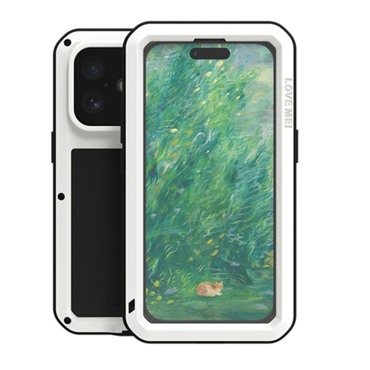 เคสโทรศัพท์กันกระแทกโลหะ LOVE MEI กันน้ำกันฝุ่น สำหรับ iPhone 17 Pro Max, สำหรับ iPhone 17 Pro, สำหรับ iPhone 17, สำหรับ iPhone 16 Pro Max, สำหรับ iPhone 16 Pro, สำหรับ iPhone 16, สำหรับ iPhone 15 Pro Max, สำหรับ iPhone 15 Pro