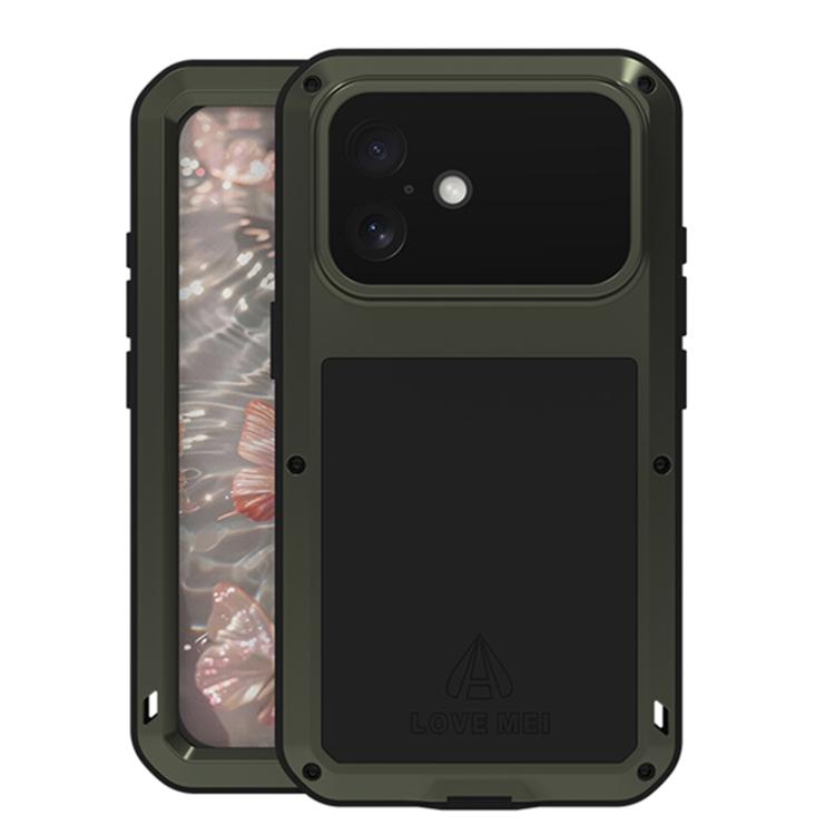 เคสโทรศัพท์กันกระแทกโลหะ LOVE MEI กันน้ำกันฝุ่น สำหรับ iPhone 17 Pro Max, สำหรับ iPhone 17 Pro, สำหรับ iPhone 17, สำหรับ iPhone 16 Pro Max, สำหรับ iPhone 16 Pro, สำหรับ iPhone 16, สำหรับ iPhone 15 Pro Max, สำหรับ iPhone 15 Pro