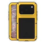 เคสโทรศัพท์กันกระแทกโลหะ LOVE MEI กันน้ำกันฝุ่น สำหรับ iPhone 17 Pro Max, สำหรับ iPhone 17 Pro, สำหรับ iPhone 17, สำหรับ iPhone 16 Pro Max, สำหรับ iPhone 16 Pro, สำหรับ iPhone 16, สำหรับ iPhone 15 Pro Max, สำหรับ iPhone 15 Pro
