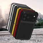 เคสโทรศัพท์กันกระแทกโลหะ LOVE MEI กันน้ำกันฝุ่น สำหรับ iPhone 17 Pro Max, สำหรับ iPhone 17 Pro, สำหรับ iPhone 17, สำหรับ iPhone 16 Pro Max, สำหรับ iPhone 16 Pro, สำหรับ iPhone 16, สำหรับ iPhone 15 Pro Max, สำหรับ iPhone 15 Pro