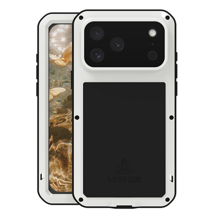 เคสโทรศัพท์กันกระแทกโลหะ LOVE MEI กันน้ำกันฝุ่น สำหรับ iPhone 17 Pro Max, สำหรับ iPhone 17 Pro, สำหรับ iPhone 17, สำหรับ iPhone 16 Pro Max, สำหรับ iPhone 16 Pro, สำหรับ iPhone 16, สำหรับ iPhone 15 Pro Max, สำหรับ iPhone 15 Pro