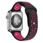 สายรัดนาฬิกาซิลิโคนสำหรับกีฬา รุ่นมาตรฐาน สำหรับ Apple Watch Series 7 41mm / 6 & SE & 5 & 4 40mm / 3 & 2 & 1 38mm, สำหรับ Apple Watch Ultra 49mm / Series 8&7 45mm / SE 2&6&SE&5&4 44mm / 3&2&1 42mm