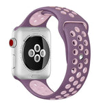สายรัดนาฬิกาซิลิโคนสำหรับกีฬา รุ่นมาตรฐาน สำหรับ Apple Watch Series 7 41mm / 6 & SE & 5 & 4 40mm / 3 & 2 & 1 38mm, สำหรับ Apple Watch Ultra 49mm / Series 8&7 45mm / SE 2&6&SE&5&4 44mm / 3&2&1 42mm