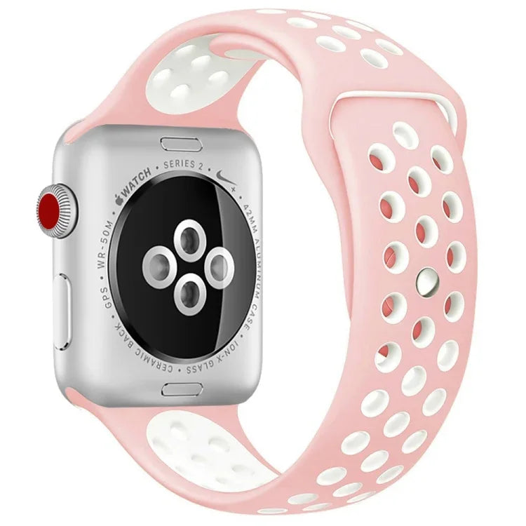 สายซิลิโคนสปอร์ต รุ่นมาตรฐาน สำหรับ Apple Watch Series 8&7 41mm / SE 2&6&SE&5&4 40mm / 3&2&1 38mm