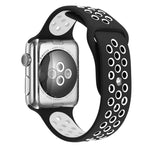 สายรัดนาฬิกาซิลิโคนสำหรับกีฬา รุ่นมาตรฐาน สำหรับ Apple Watch Series 7 41mm / 6 & SE & 5 & 4 40mm / 3 & 2 & 1 38mm, สำหรับ Apple Watch Ultra 49mm / Series 8&7 45mm / SE 2&6&SE&5&4 44mm / 3&2&1 42mm