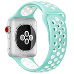 สายรัดนาฬิกาซิลิโคนสำหรับกีฬา รุ่นมาตรฐาน สำหรับ Apple Watch Series 7 41mm / 6 & SE & 5 & 4 40mm / 3 & 2 & 1 38mm, สำหรับ Apple Watch Ultra 49mm / Series 8&7 45mm / SE 2&6&SE&5&4 44mm / 3&2&1 42mm
