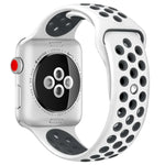 สายรัดนาฬิกาซิลิโคนสำหรับกีฬา รุ่นมาตรฐาน สำหรับ Apple Watch Series 7 41mm / 6 & SE & 5 & 4 40mm / 3 & 2 & 1 38mm, สำหรับ Apple Watch Ultra 49mm / Series 8&7 45mm / SE 2&6&SE&5&4 44mm / 3&2&1 42mm