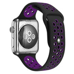 สายรัดนาฬิกาซิลิโคนสำหรับกีฬา รุ่นมาตรฐาน สำหรับ Apple Watch Series 7 41mm / 6 & SE & 5 & 4 40mm / 3 & 2 & 1 38mm, สำหรับ Apple Watch Ultra 49mm / Series 8&7 45mm / SE 2&6&SE&5&4 44mm / 3&2&1 42mm