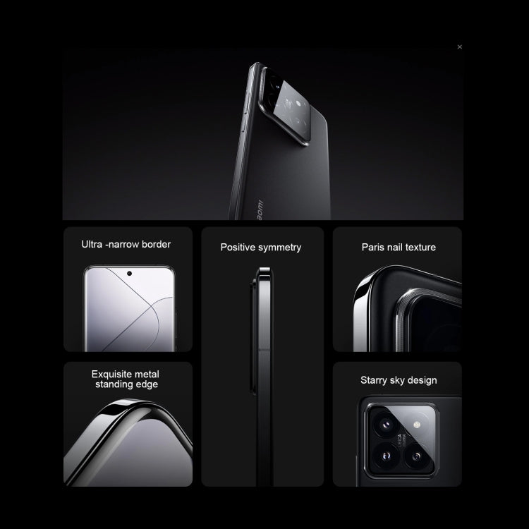 Xiaomi 14 Pro, 6.73 นิ้ว Xiaomi HyperOS Snapdragon 8 Gen 3 Octa Core 4nm สูงสุด 3.3GHz, NFC, เครือข่าย: 5G, 16GB+512GB, 16GB+1TB