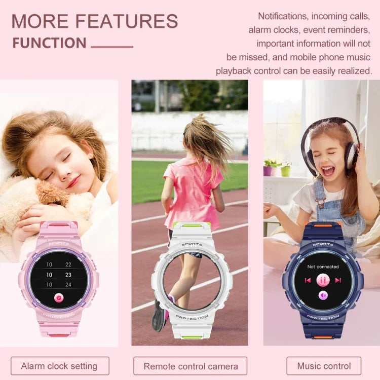 HT19 นาฬิกาอัจฉริยะสำหรับเด็ก หน้าจอกลม 1.2 นิ้ว กันน้ำ IP68 รองรับการติดตามการนอนหลับ