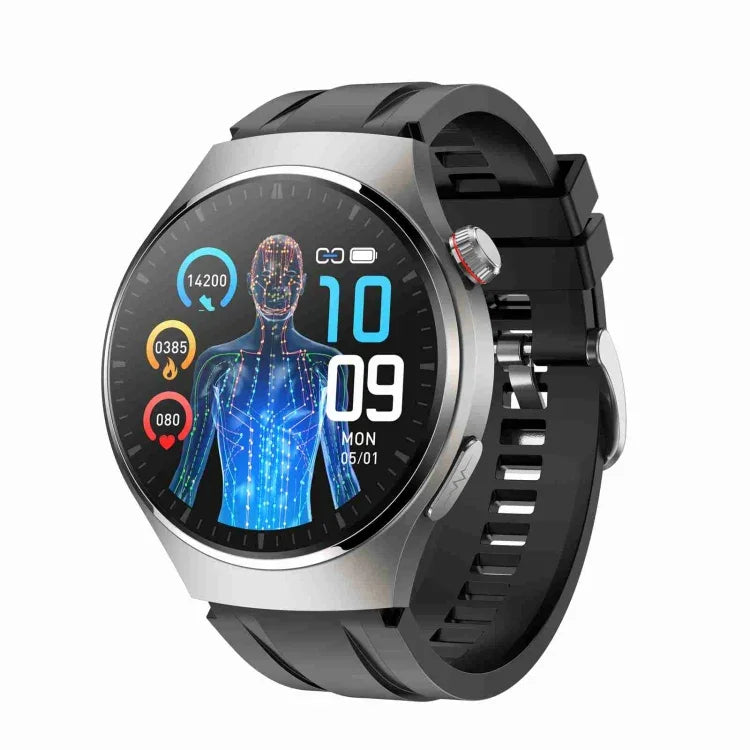 MT200 นาฬิกาอัจฉริยะหน้าจอ AMOLED 1.43 นิ้ว กันน้ำ IP67 รองรับการโทร ECG/วัดอุณหภูมิร่างกาย/วัดน้ำตาลในเลือด