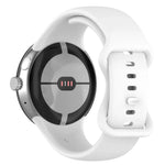 สายรัดนาฬิกาซิลิโคนสีทึบสำหรับ Google Pixel Watch 4 / 3 / 2 / 1 41 มม. ขนาด S, ขนาด L