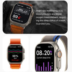 S800 Ultra Max สายรัดข้อมืออัจฉริยะ นาฬิกาอัจฉริยะสายซิลิโคน 1.5 นิ้ว รองรับการโทร Bluetooth / วัดอัตราการเต้นหัวใจ / ความดันโลหิต / ออกซิเจนในเลือด