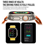 S800 Ultra Max สายรัดข้อมืออัจฉริยะ นาฬิกาอัจฉริยะสายซิลิโคน 1.5 นิ้ว รองรับการโทร Bluetooth / วัดอัตราการเต้นหัวใจ / ความดันโลหิต / ออกซิเจนในเลือด