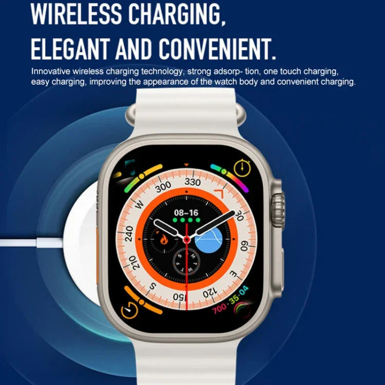 S800 Ultra Max สายรัดข้อมืออัจฉริยะ นาฬิกาอัจฉริยะสายซิลิโคน 1.5 นิ้ว รองรับการโทร Bluetooth / วัดอัตราการเต้นหัวใจ / ความดันโลหิต / ออกซิเจนในเลือด