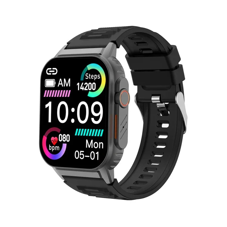 G41 สายรัดข้อมืออัจฉริยะ นาฬิกาอัจฉริยะกันน้ำ IP67 2.01 นิ้ว รองรับการโทร Bluetooth / วัดอัตราการเต้นหัวใจ / วัดน้ำตาลในเลือดแบบไม่รุกราน / HRV / MET