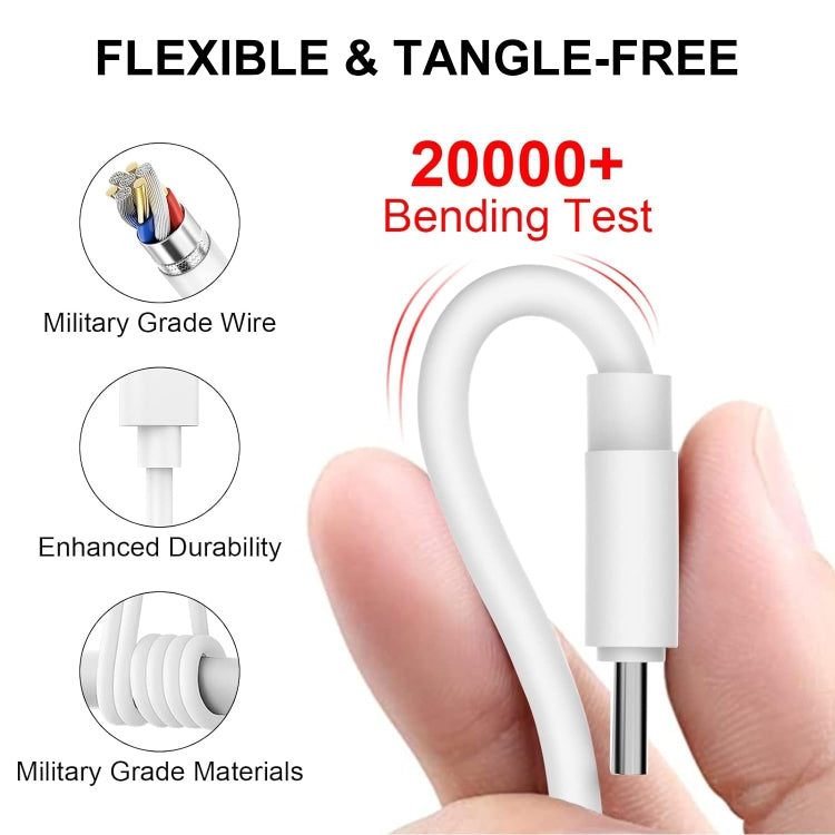 สายชาร์จข้อมูลชาร์จเร็ว ความยาว 1 ม., Type-C ถึง Type-C PD 60W, Type-C ถึง 8 พิน, USB ถึง 8 พิน, USB ถึง Type-C