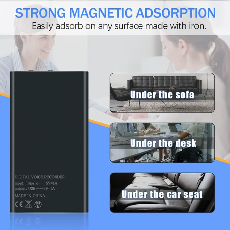 เครื่องบันทึกเสียงลดเสียงรบกวน HD อัจฉริยะ MZ006, 16GB, 32GB