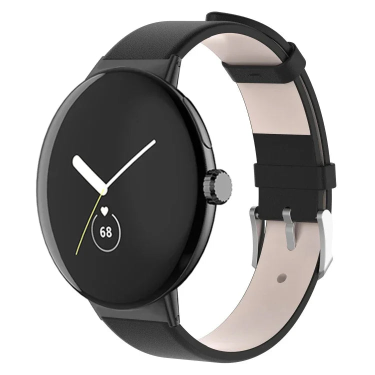Leather Watch Band, For Google Pixel Watch 4 / 3 / 2 / 1 41mm