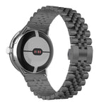 สายรัดนาฬิกาโลหะสแตนเลสสตีลแบบลูกปัดเจ็ดเม็ด สำหรับ Google Pixel Watch 4 / 3 / 2 / 1 ขนาด 41 มม.