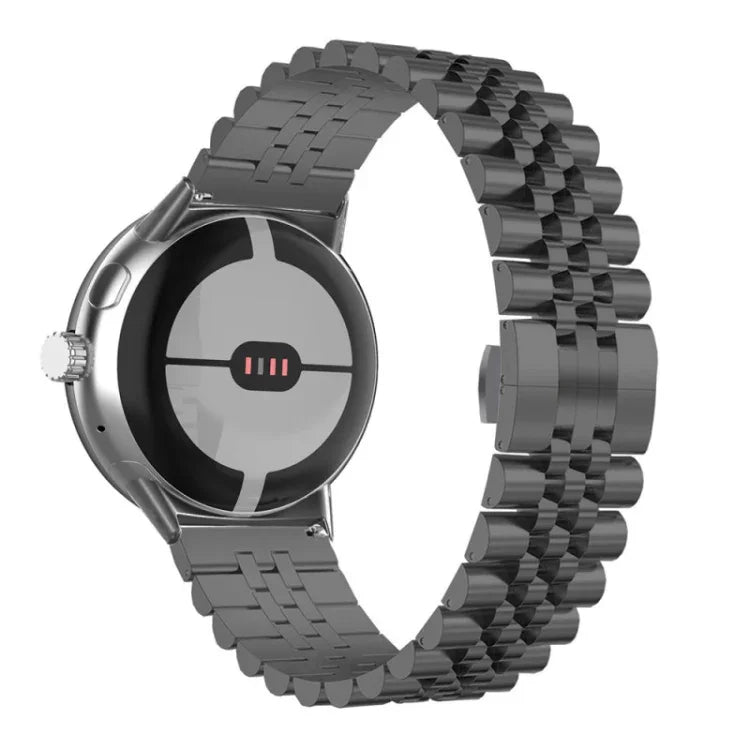สายรัดนาฬิกาโลหะสแตนเลสสตีลแบบลูกปัดเจ็ดเม็ด สำหรับ Google Pixel Watch 4 / 3 / 2 / 1 ขนาด 41 มม.
