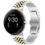 สายรัดนาฬิกาโลหะสแตนเลสสตีลแบบลูกปัดเจ็ดเม็ด สำหรับ Google Pixel Watch 4 / 3 / 2 / 1 ขนาด 41 มม.