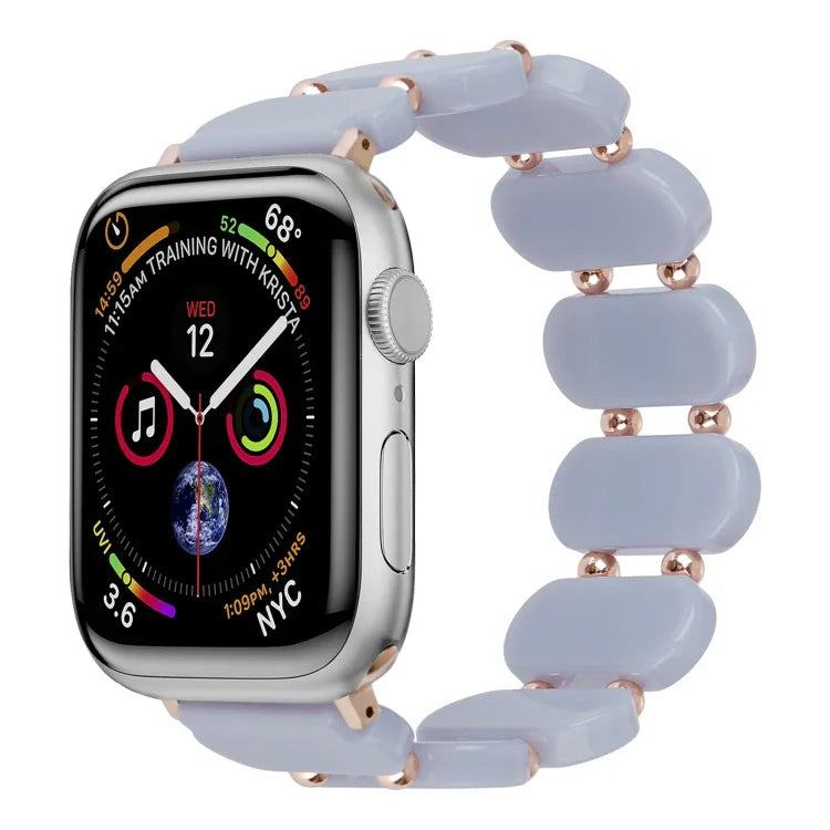 Stretch Resin Watch Band, For Apple Watch SE 2023 44mm, For Apple Watch SE 2023 40mm, For Apple Watch Ultra 2 49mm, For Apple Watch Series 9 45mm, For Apple Watch Series 9 41mm, For Apple Watch Ultra 49mm