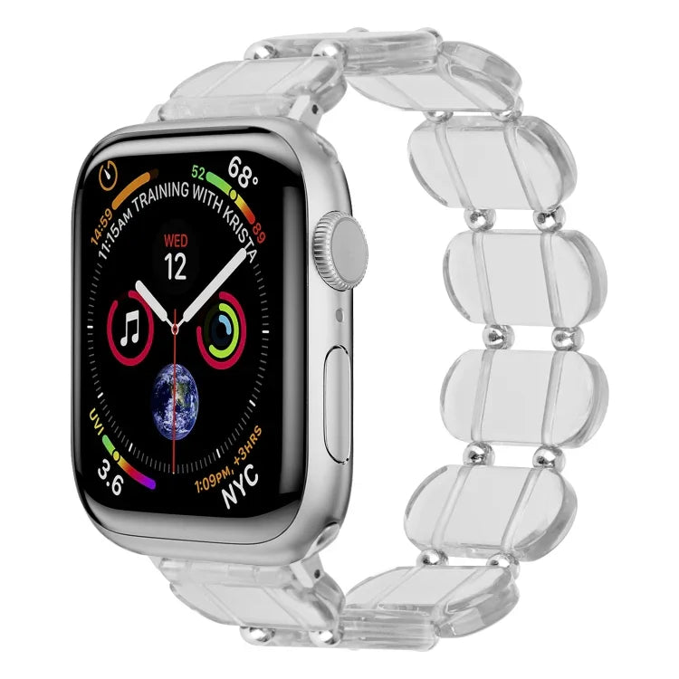 สายรัดนาฬิกาเรซินยืด สำหรับ Apple Watch Series 4 ขนาด 44 มม., 40 มม., Series 3 ขนาด 38 มม., 42 มม., Series 2 ขนาด 42 มม., 38 มม.