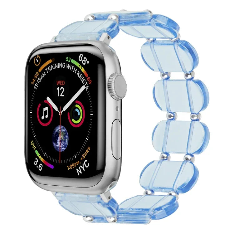 สายรัดนาฬิกาเรซินยืด สำหรับ Apple Watch Series 4 ขนาด 44 มม., 40 มม., Series 3 ขนาด 38 มม., 42 มม., Series 2 ขนาด 42 มม., 38 มม.