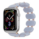 สายรัดนาฬิกาเรซินยืด สำหรับ Apple Watch Series 4 ขนาด 44 มม., 40 มม., Series 3 ขนาด 38 มม., 42 มม., Series 2 ขนาด 42 มม., 38 มม.