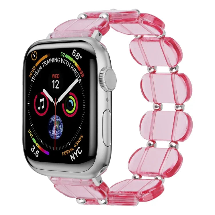 สายรัดนาฬิกาเรซินยืด สำหรับ Apple Watch Series 4 ขนาด 44 มม., 40 มม., Series 3 ขนาด 38 มม., 42 มม., Series 2 ขนาด 42 มม., 38 มม.