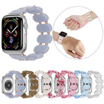 สายรัดนาฬิกาเรซินยืด สำหรับ Apple Watch SE ขนาด 40 มม., 44 มม., Apple Watch 6 ขนาด 40 มม., Series 6 ขนาด 44 มม., Series 5 ขนาด 44 มม., 40 มม.