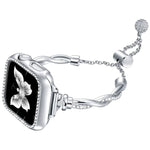 Twist Bracelet Diamond Metal Watch Band, For Apple Watch Series 4 44mm, For Apple Watch Series 4 40mm, For Apple Watch Series 3 38mm, For Apple Watch Series 3 42mm, For Apple Watch Series 2 42mm, For Apple Watch Series 2 38mm, For Apple Watch 42mm     ...