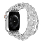 Beaded Diamond Bracelet Watch Band, For Apple Watch Series 5 44mm, For Apple Watch Series 5 40mm, For Apple Watch Series 4 44mm, For Apple Watch Series 4 40mm, For Apple Watch Series 3 38mm, For Apple Watch Series 3 42mm, For Apple Watch Series 2 42mm ...